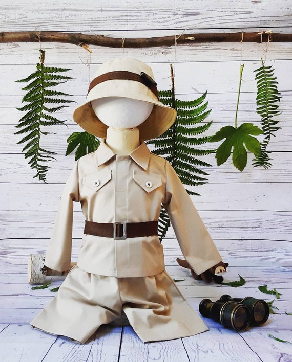 Costume Safari Bébé Fille – Robe Tulle + Chapeau – Taille 9-12M Ou 12-18M – Thème Jungle Girafe – Pour Anniversaire, Photo