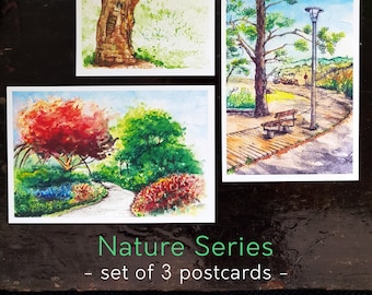 Toronto Postcard Set - Nature Series - Set of 3 Postcards - Popular Postcrossing Item