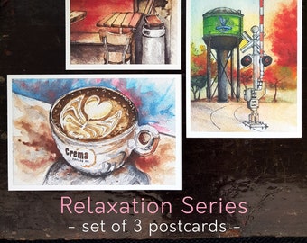 Toronto Postcard Set - Relaxation Series - Set of 3 Postcards - Popular Postcrossing Item