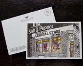 Toronto Postcard / Toronto Art / Toronto Themed Postcards / Watercolor Postcard /  Drake Hotel General Store