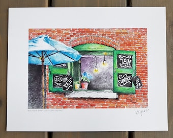 Toronto Art // Watercolor Giclee Print // Giclee Print of Original Watercolor Painting - Boutique Shop @ Distillery District