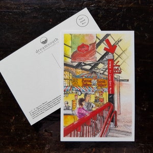 Toronto Postcard / Toronto Art / Toronto Themed Postcards / Watercolor Postcard / St. Lawrence Market image 1