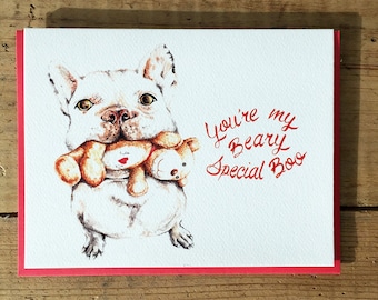 Valentine Card / Valentine's Day Card / Love Card / Romantic Card / Special Occasion / Anniversary Card / You're my Beary Special Boo