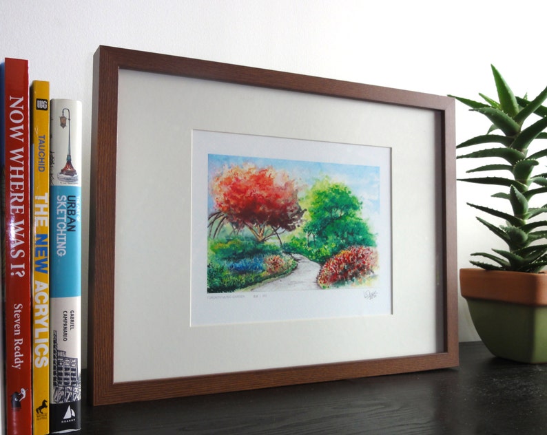 Toronto Art / Toronto Music Garden / Watercolor Giclee Print / Etsy