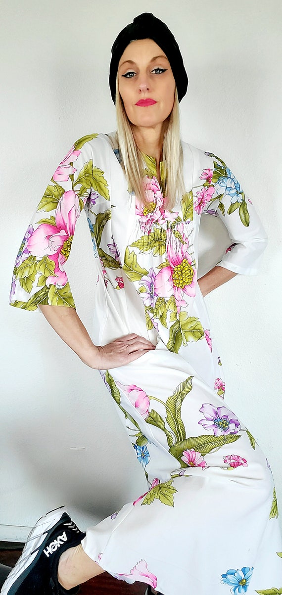 70s Floral Caftan - image 2