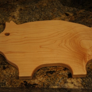 Pig Cutting Hard Maple Cutting Board