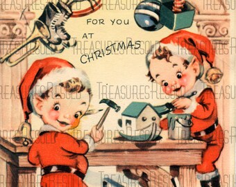 Vintage christmas cards | Etsy