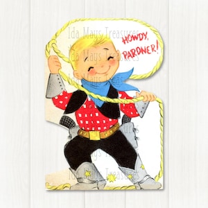 Childs Cowboy Birthday Image #109 Digital Download