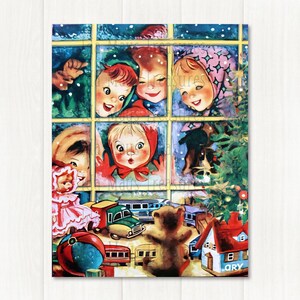 Children Looking In Window Of Toy Store Christmas Image #547 Digital Download