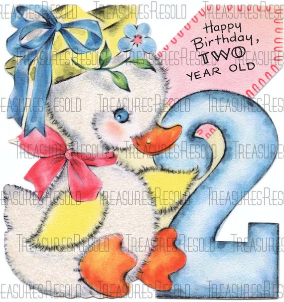 Happy Birthday 2 Year Old Duck Image #111 Digital Download