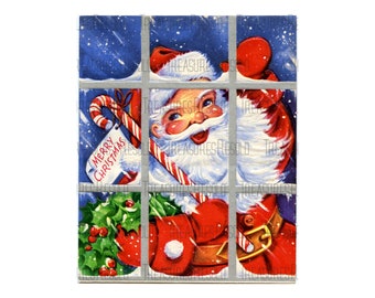 Retro Santa Claus Merry Christmas Image #318 Digital Download