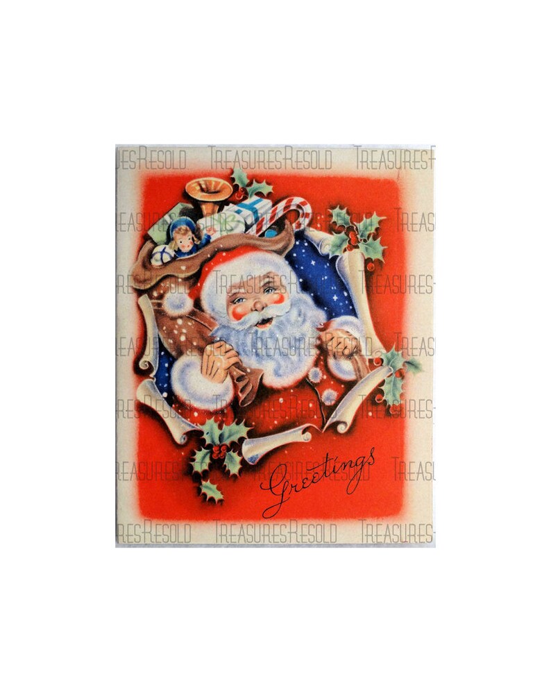 Vintage Santa Claus Christmas Image 80 Digital Download image 1