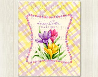 Happy Easter Lily Flower Image #394 Digital Download