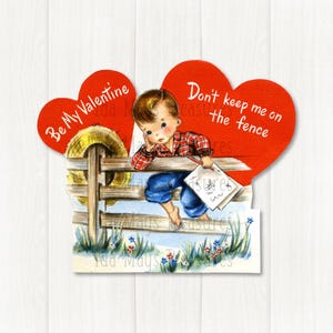 Don&#39;t Keep Me on the Fence Valentine Image #765 Digital Download