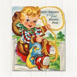 Verjaardagsafbeelding kindercowboy # 84 digitale download