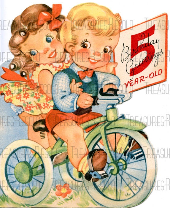 Joyeux Anniversaire Garcon Et Fille De 5 Ans Sur Limage Etsy Canada
