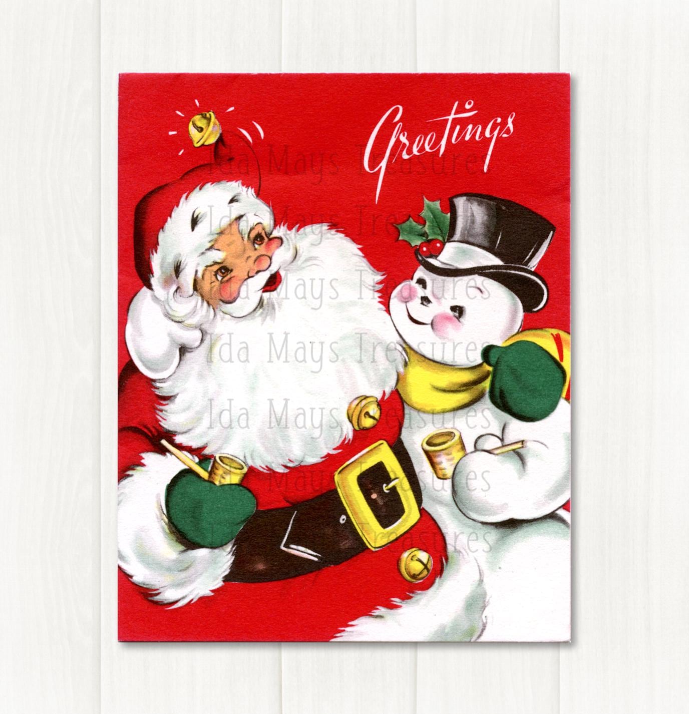 Vintage Santa Light - Etsy