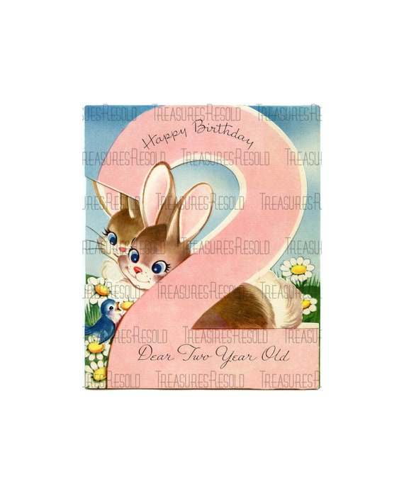 Joyeux anniversaire 2 ans Bunny Image 174 Téléchargement numérique -   France