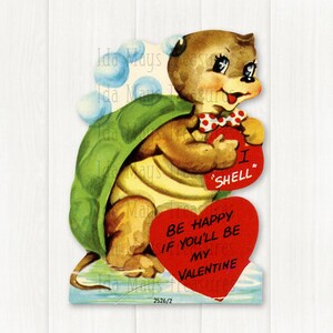 Turtle I Shell Be Happy If You&#39;ll Be My Valentine Image #808 Digital Download