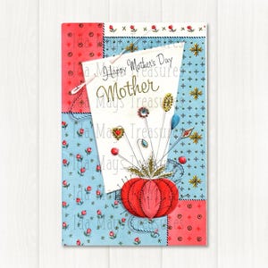 Happy Mothers Day Patchwork Quilt Pin Cushion Hat Pin Image #360 Digital Download