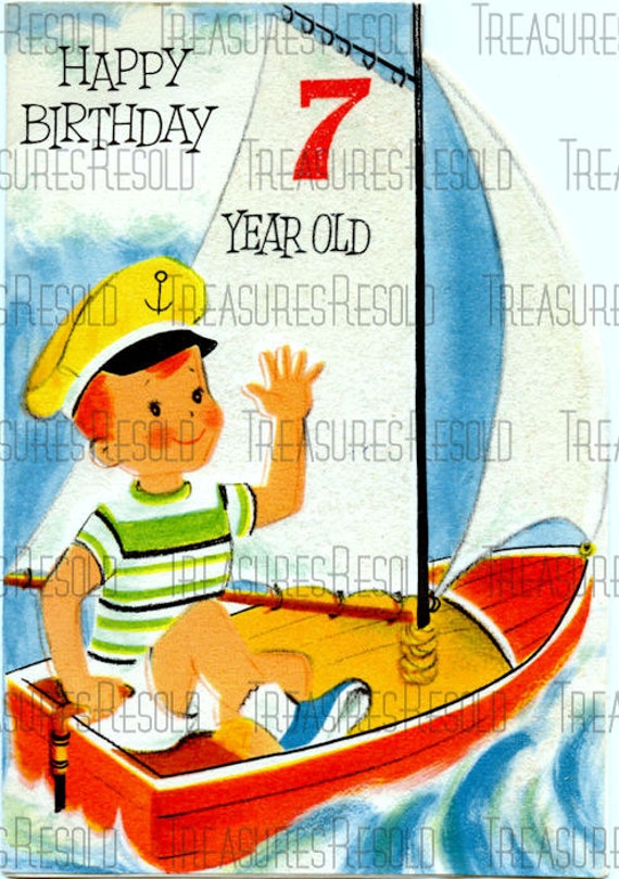 Joyeux Anniversaire 7 Ans Mariniere Voilier Carte 257 Etsy Joyeux Anniversaire 7 Ans Mariniere Voilier Carte 257 Etsy