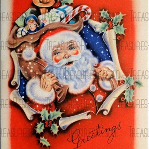 Vintage Santa Claus Christmas Image 80 Digital Download image 2