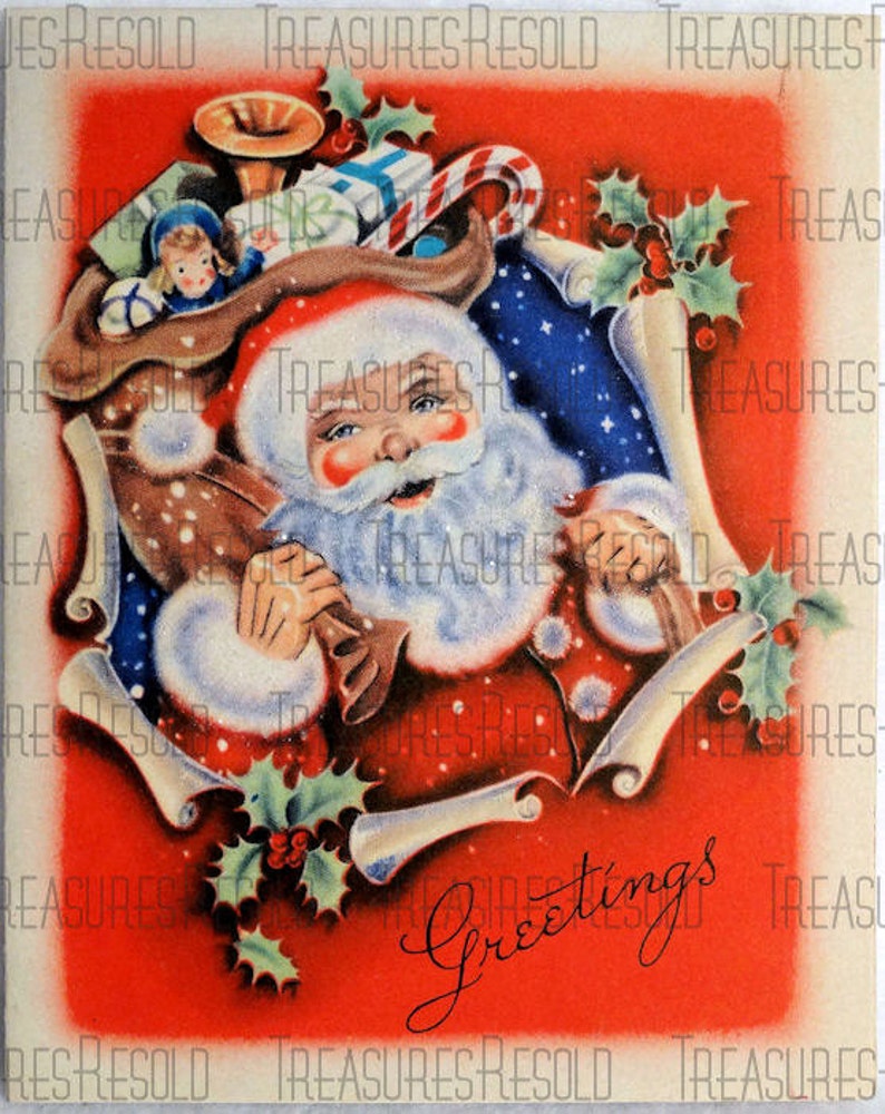 Vintage Santa Claus Christmas Image 80 Digital Download image 2