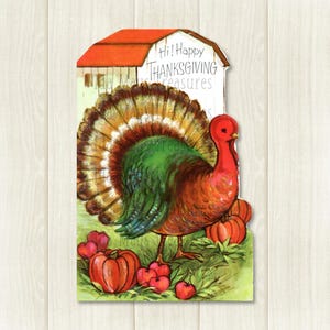Retro Turkey Happy Thanksgiving Day Image #428 Digital Download