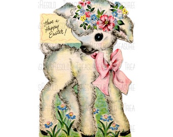 Happy Easter Lamb Image #392 Digital Download