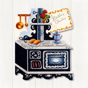Happy BirthdayVintage Ofen Bild #308 Digital Download