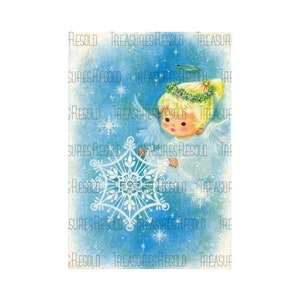 Angel With Snowflake Christmas Image #350 Digital Download
