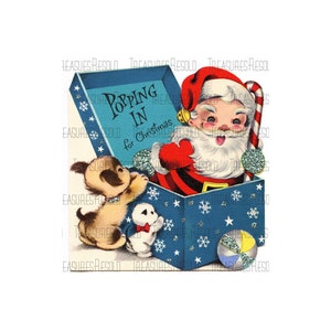 Santa Greetings Christmas Image #144 Digital Download