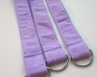 Purple Floral Wristlet Keychain