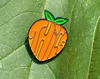 Thicc Peach Soft Enamel Pin
