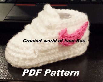 crochet baby nikes