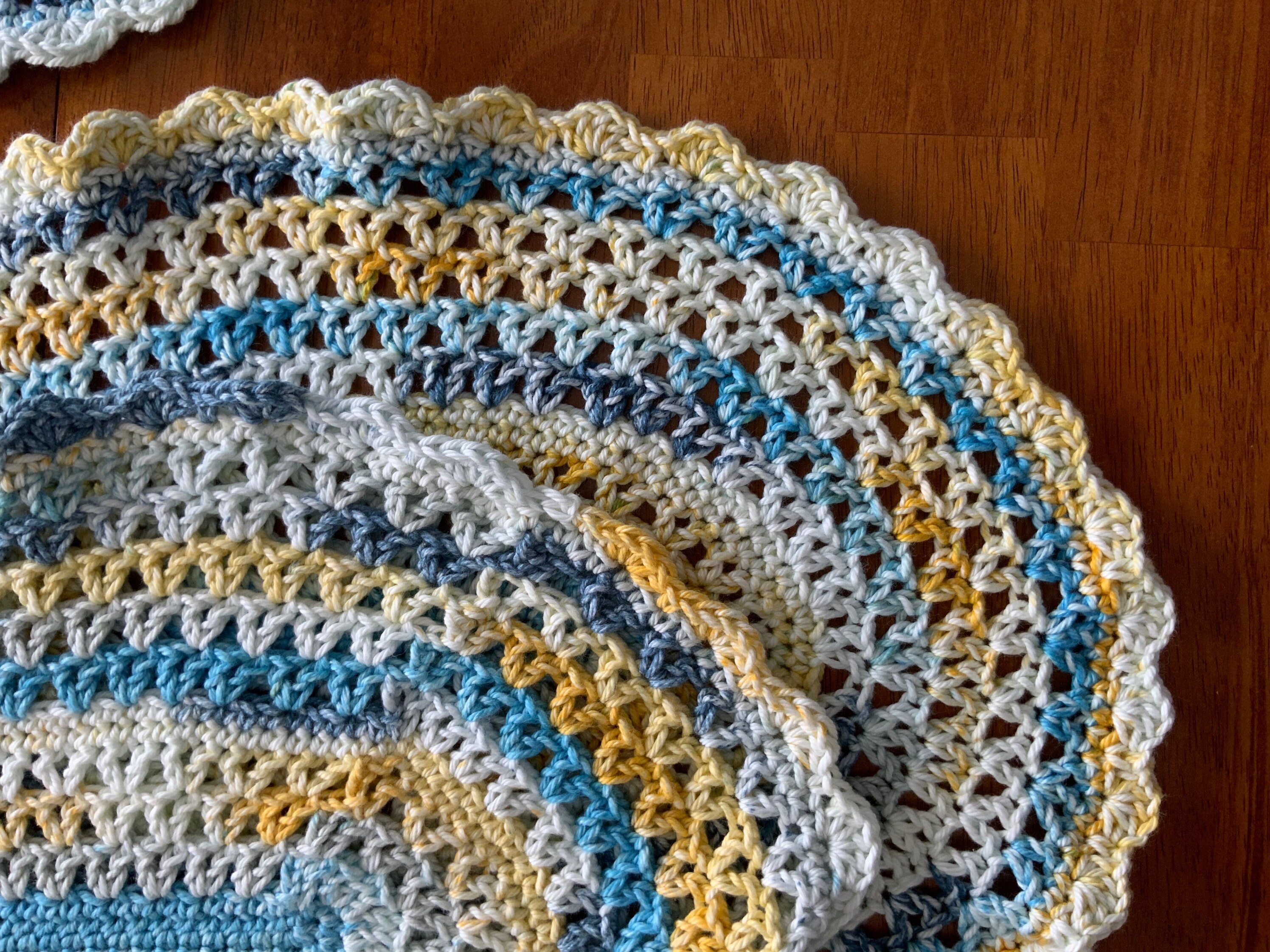 Beach Decor Coastal Crochet Placemats Etsy