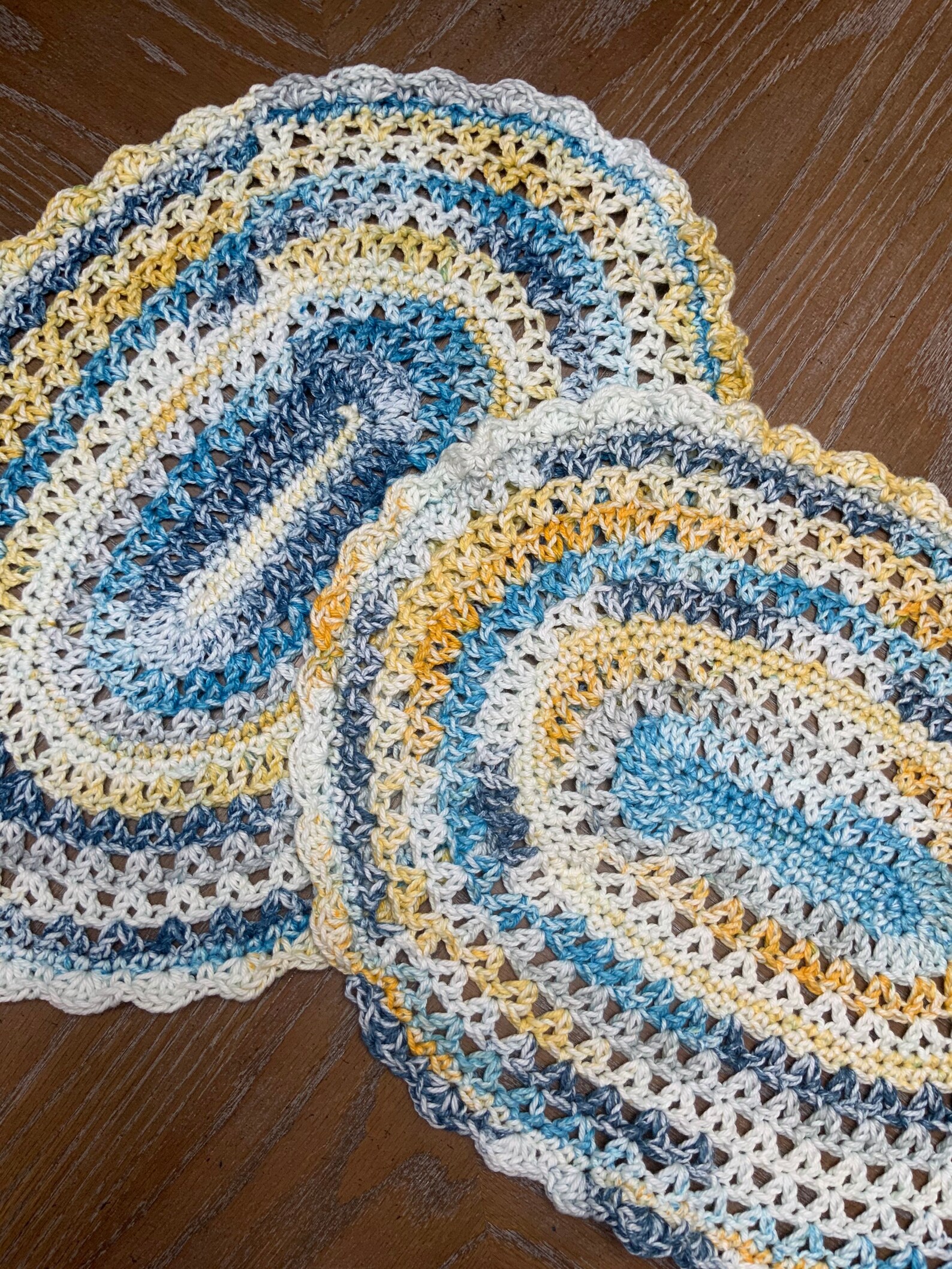 Beach Decor Coastal Crochet Placemats Etsy