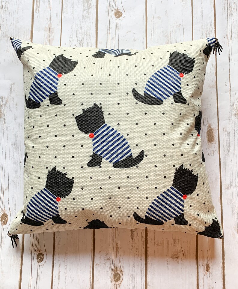 Silly Scottish Terrier pillow case