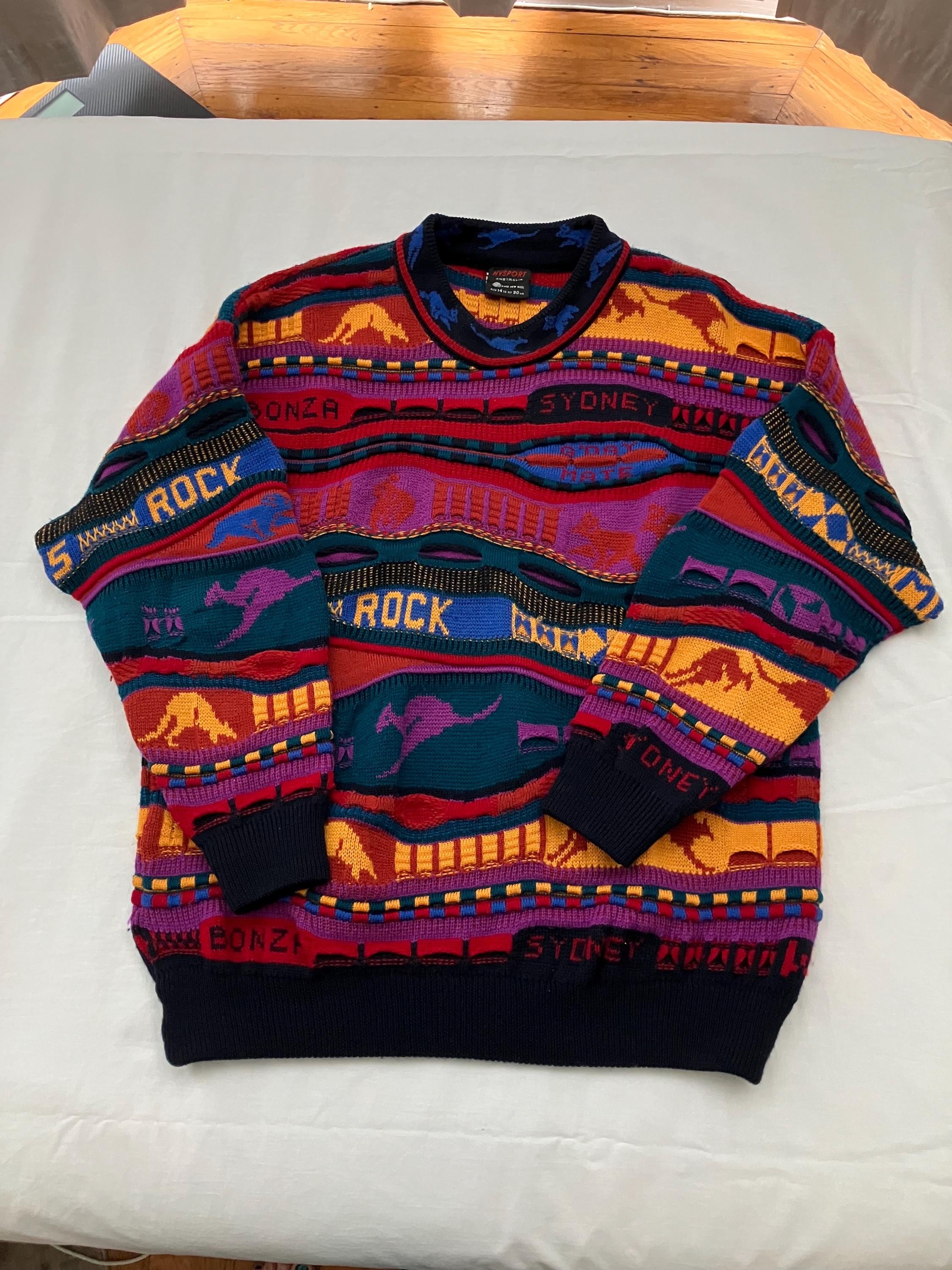 オーストラリア製 coogi 3D crew neck knit 80s 90s 90s COOGI 3D Knit Australia製 | VOLAR