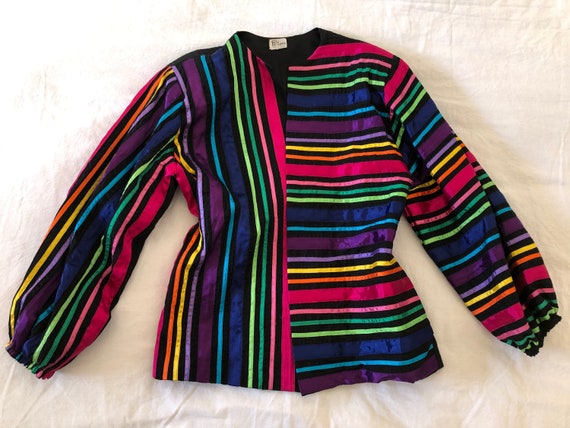 Mexican Folk Art Ribbon Jacket M L
