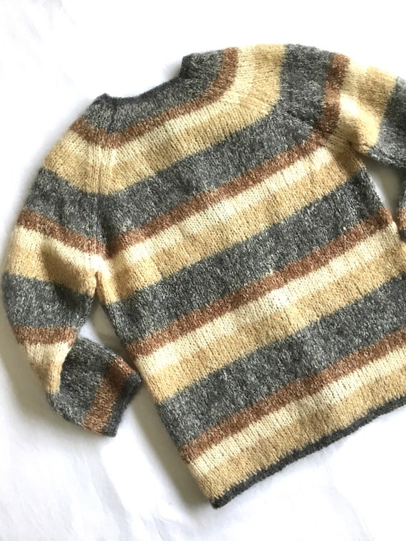 1960s Striped Mohair Cardigan - image 3