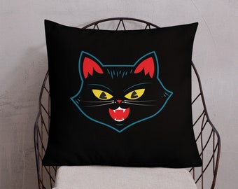 Black Cat Premium Pillow