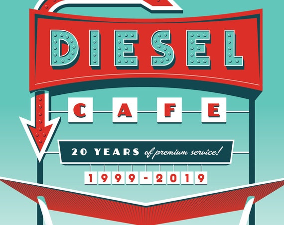 Diesel Cafe 20th Anniversary Poster