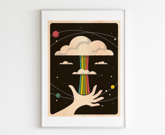 Rainbow Nuke Art Print