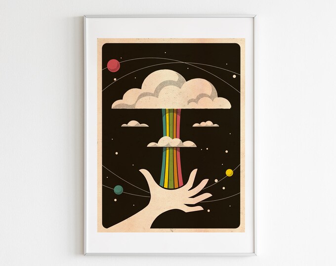 Rainbow Nuke Art Print