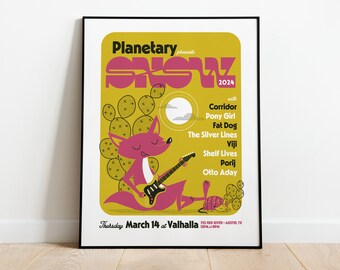 Planetary SXSW Day Show Poster 2024