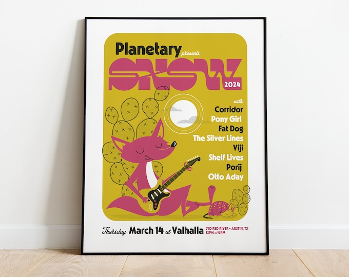 Planetary SXSW Day Show Poster 2024