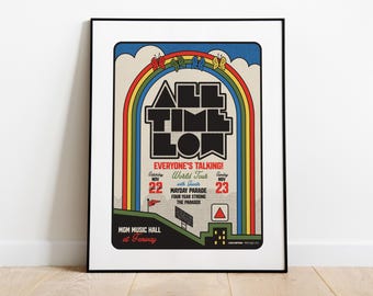 All Time Low Poster // MGM Fenway, Boston