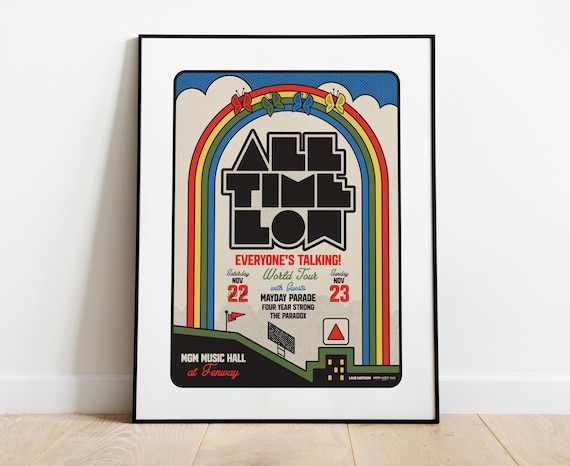 All Time Low Poster // MGM Fenway, Boston