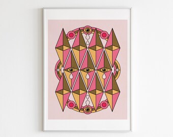 Triangles Art Print